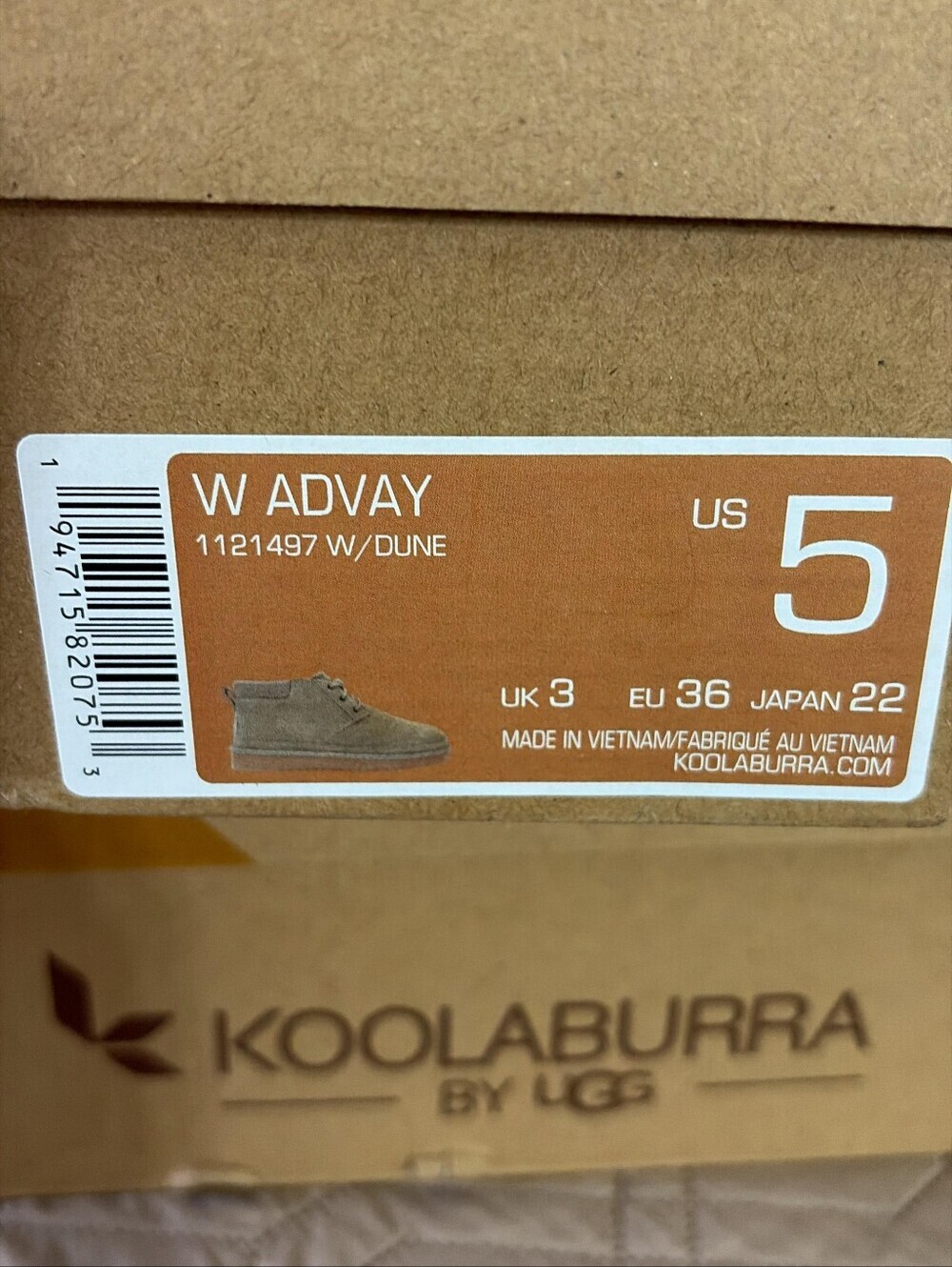 Koolaburra by UGG Advay Suede Faux Fur Ankle Boots Taupe Dune Women's Size 5 NWT - Picture 13 of 13